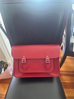 Cambridge Satchel Company Red bag laptop carry